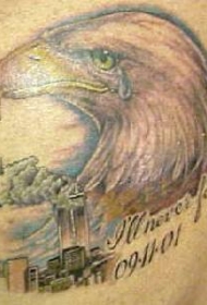 哭泣鹰美国911纹身图案