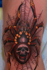 可怕鲜艳的库洛洛蜘蛛纹身图案