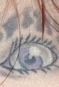 害怕的眼睛纹身图案