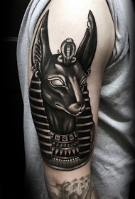 肩部埃及新风格彩色纹身图案