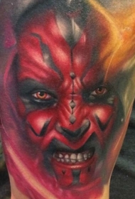 星球大战：黑暗绝地的彩色肩膀纹身图片