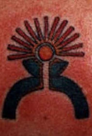 占星术的象征太阳的纹身图片