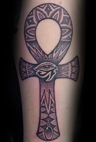 手臂埃及神秘符号纹身图案