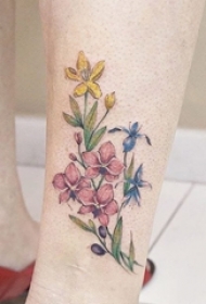女神纹身小清新植物纹身小花朵纹身图案大全图片