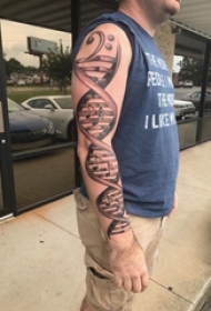 创意音乐DNA纹身图片