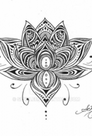 梵花纹身手稿 梵花纹身唯美图片简单线条纹身图片