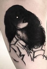 人物肖像纹身 男生手臂上另类的人物肖像纹身图片
