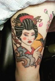 多款创意精美别致的日本经典艺妓纹身图案