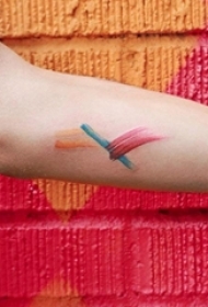 13款艺术彩绘技巧抽象线条女生小清新纹身图案