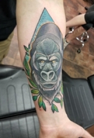 大猩猩纹身 男生手臂上大猩猩纹身图片