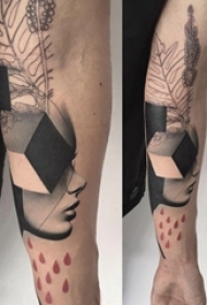 欧美抽象纹身 男生手臂上欧美抽象纹身人物纹身图片