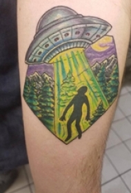 纹身星球 男生手臂上星球纹身图案