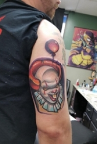 小丑纹身 男生手臂上小丑纹身图案