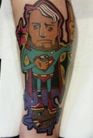 纹身卡通人物 男生手臂上卡通纹身图片