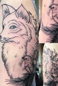 小动物纹身 男生手臂上小动物纹身图片