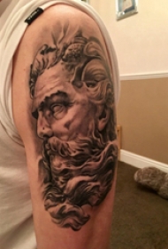 人物肖像纹身 男生手臂上人物纹身图片