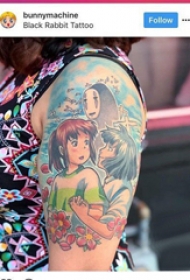 纹身卡通 女生手臂上卡通纹身图片