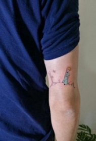 小王子纹身 男生手臂上小王子纹身图片