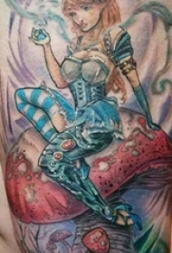 纹身美人鱼 男生手臂上美人鱼纹身图片