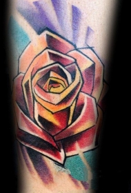 玫瑰花纹身图案  光彩耀人的玫瑰花纹身图案