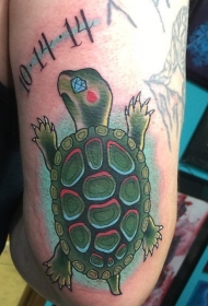龟纹身   畅游海中的海龟纹身图案