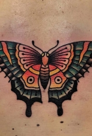 蝴蝶纹身图片   美感十足的蝴蝶纹身图案