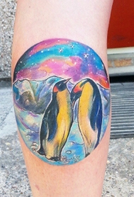 企鹅纹身图   呆萌可爱的企鹅纹身图案