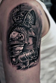罗马战士纹身   英勇无敌的罗马战士纹身图案