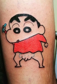 蜡笔小新纹身-一组日本动漫蜡笔小新的纹身图案作品