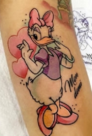 迪士尼角色的一组彩色卡通素材纹身