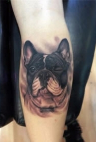 很可爱的宠物小狗狗纹身图片