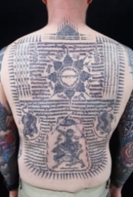 泰国独有的宗教刺符纹身图案9张
