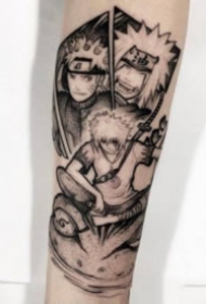 动漫火影忍者的一组纪念​纹身图案18张