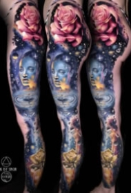 27组梦幻炫彩的逼真写实手臂纹身图案