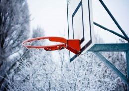 篮球架上的篮球框图片(13张)