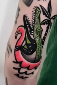 一组鳄鱼主题的纹身图片作品欣赏
