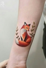 20组可爱的小狐狸纹身图片