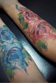 花朵纹身图案 10张纹身植物叶子花卉等纹身图案