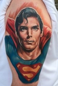 超人图案纹身  9张威风凛凛的漫画超人纹身图案