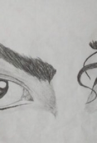 眼睛纹身图案 10款黑灰色调神秘的眼睛主题纹身图案