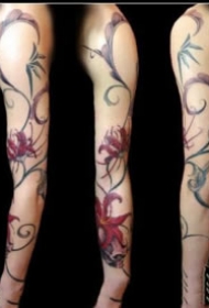 纹身花臂图 一组传统的花臂纹身图案欣赏