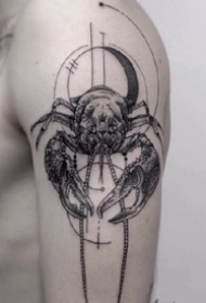 巨蟹座纹身 9张适合巨蟹座的螃蟹纹身图案作品