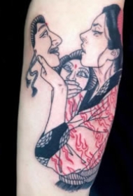 日式风格的9款女郎纹身 艺术家Silly Jane日式纹身作品