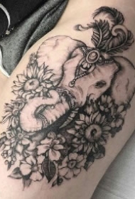 象纹身 19款大象主题的纹身图片作品
