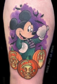米奇纹身 迪士尼米老鼠主题的9款school彩色纹身图案