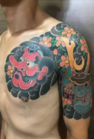 日式传统的9款半甲纹身作品赏析
