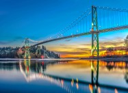 加拿大狮门大桥图片(12张)