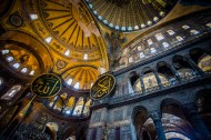 土耳其伊斯坦布尔圣索菲亚教堂建筑风景图片(12张)