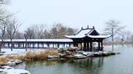 山西太原晋祠公园雪景图片(12张)