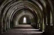 英国喷泉修道院建筑风景图片(7张)